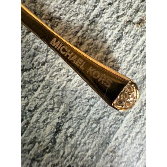 Michael Kors Open Cuff Bangle Pave Crystals Rose Gold Bracelet - Picture 8 of 9